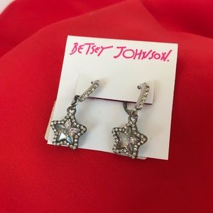 NWT Betsy Johnson Star Earrings